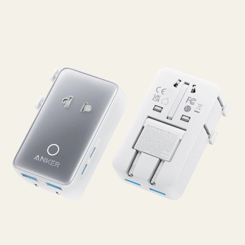 Anker Nano Travel Adapter (5-in-1, 20W) product reference