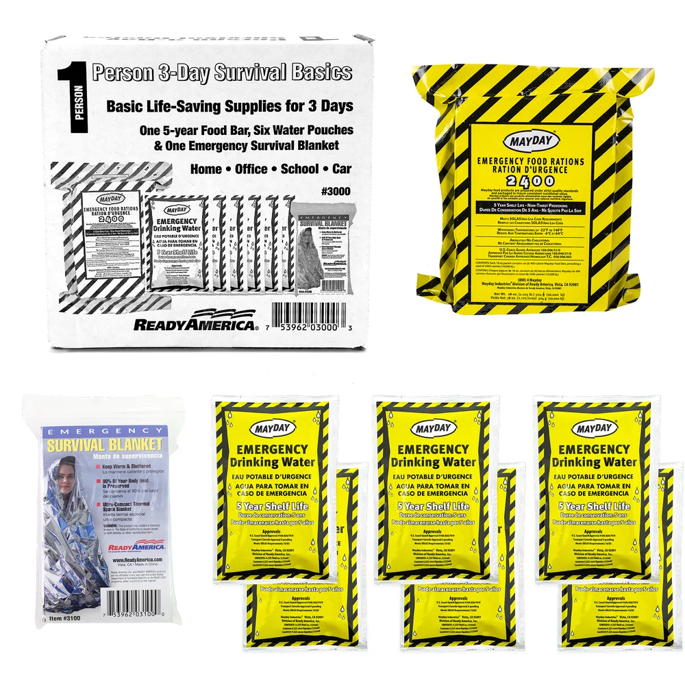 Ready America 1 Person Survival Box product reference