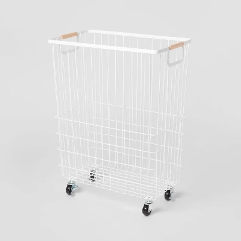 Brightroom Wire Rolling Laundry Hamper product reference