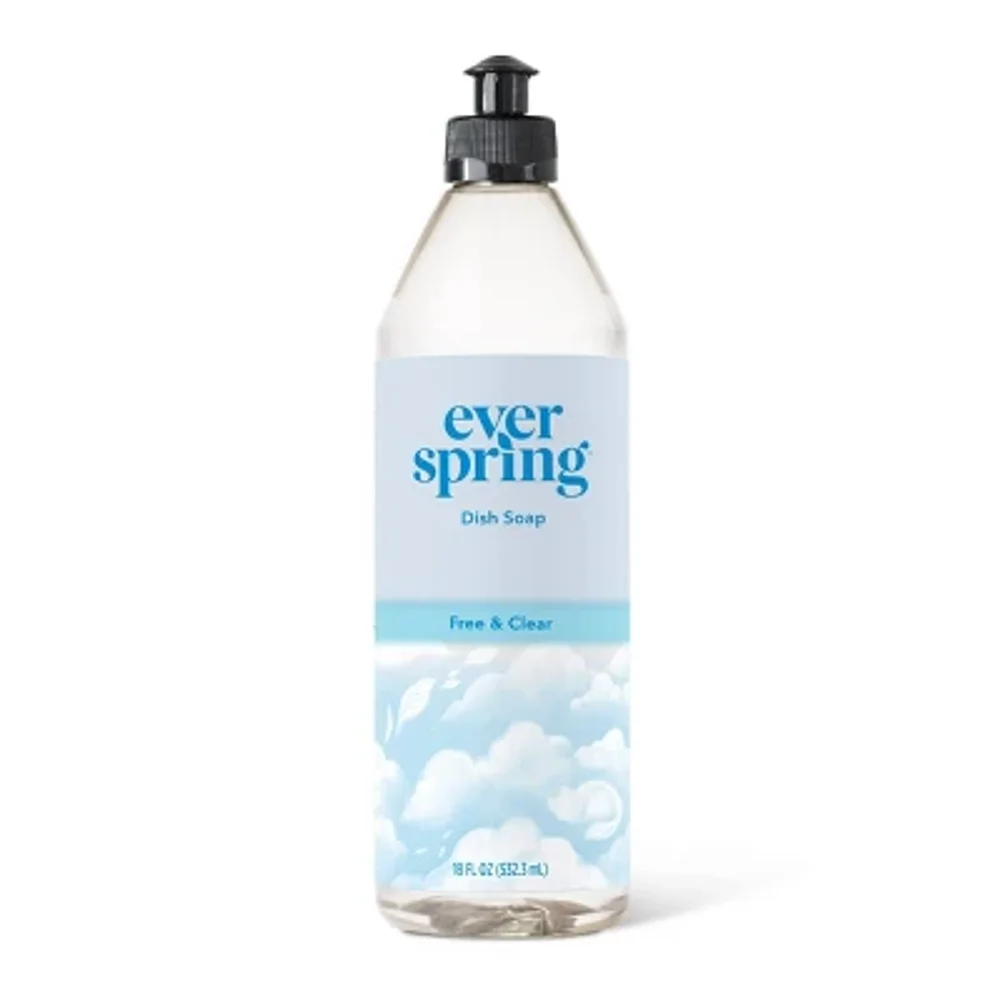 Everspring Free & Clear Liquid Dish Soap, 18 fl oz product reference