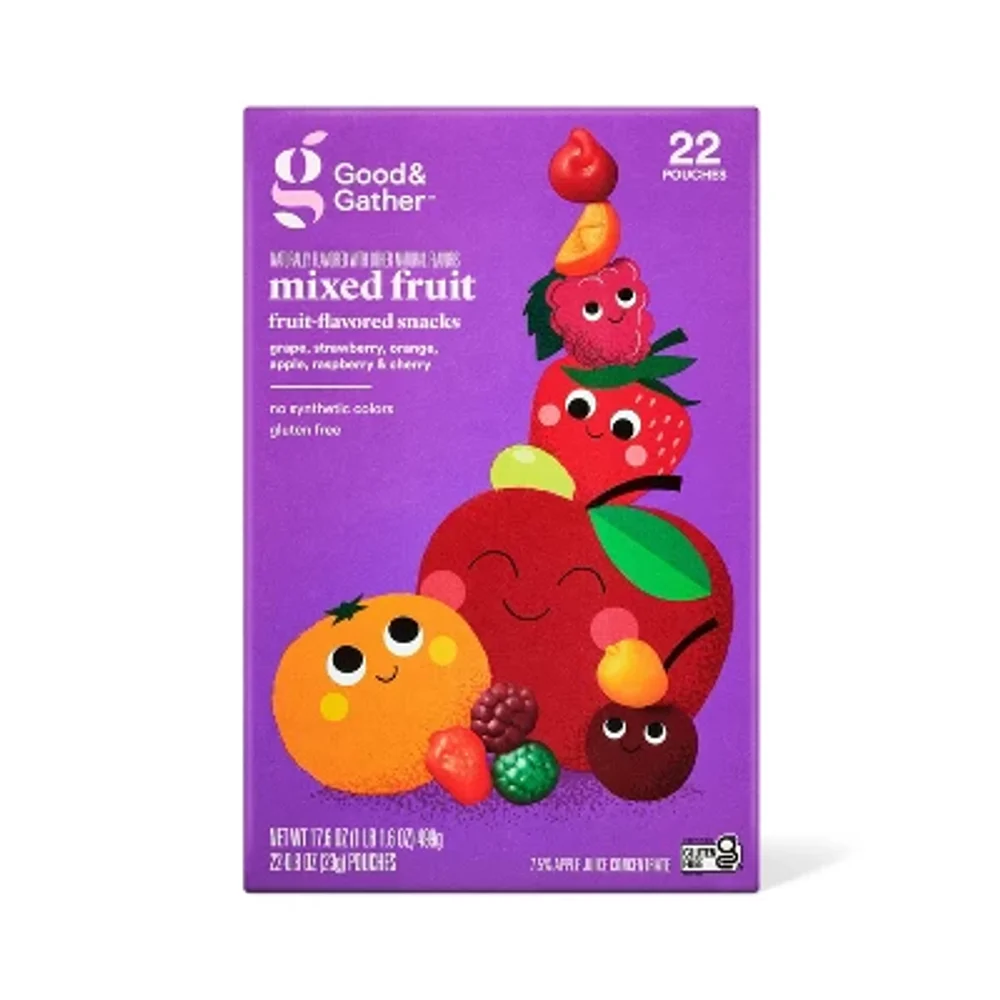 Good & Gather Mixed Fruit Flavored Snacks, 22 ct product reference