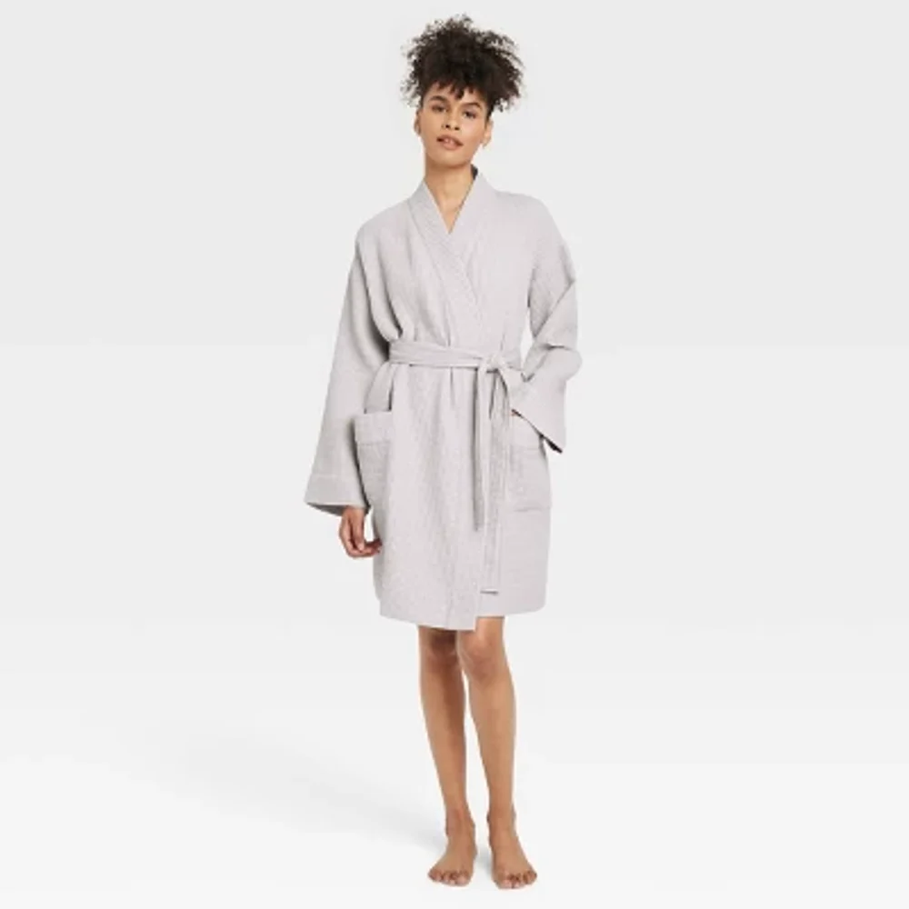 Auden Women's Waffle Short Robe product reference