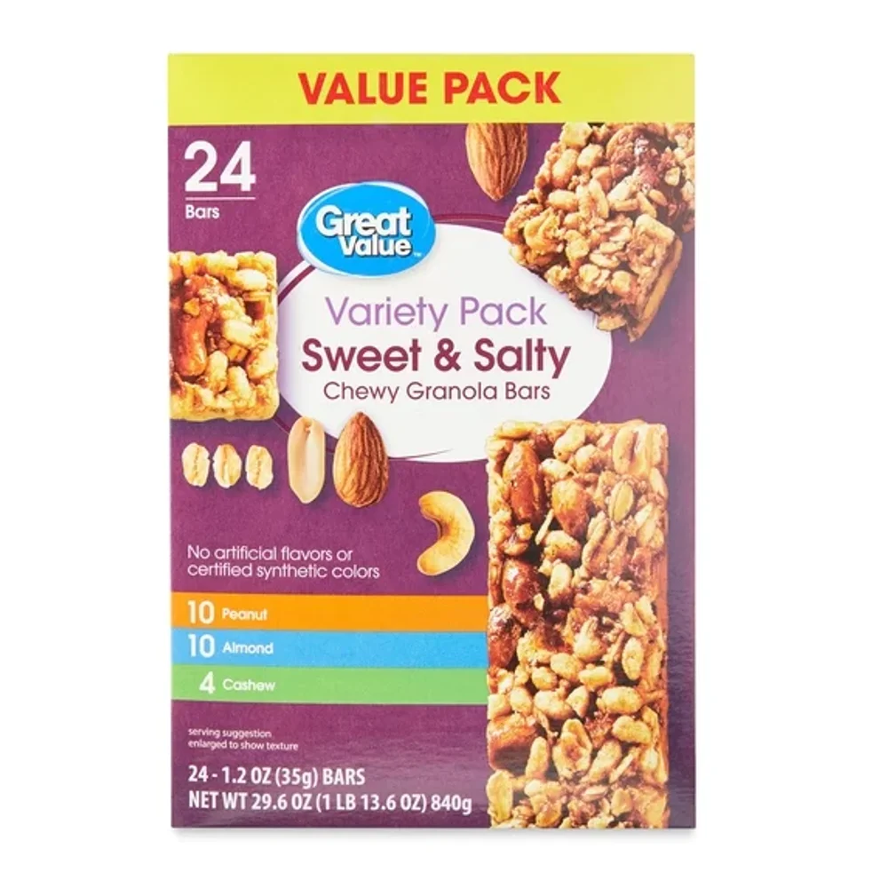 Great Value Sweet & Salty Variety Pack product reference