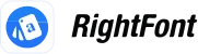 RightFont logo